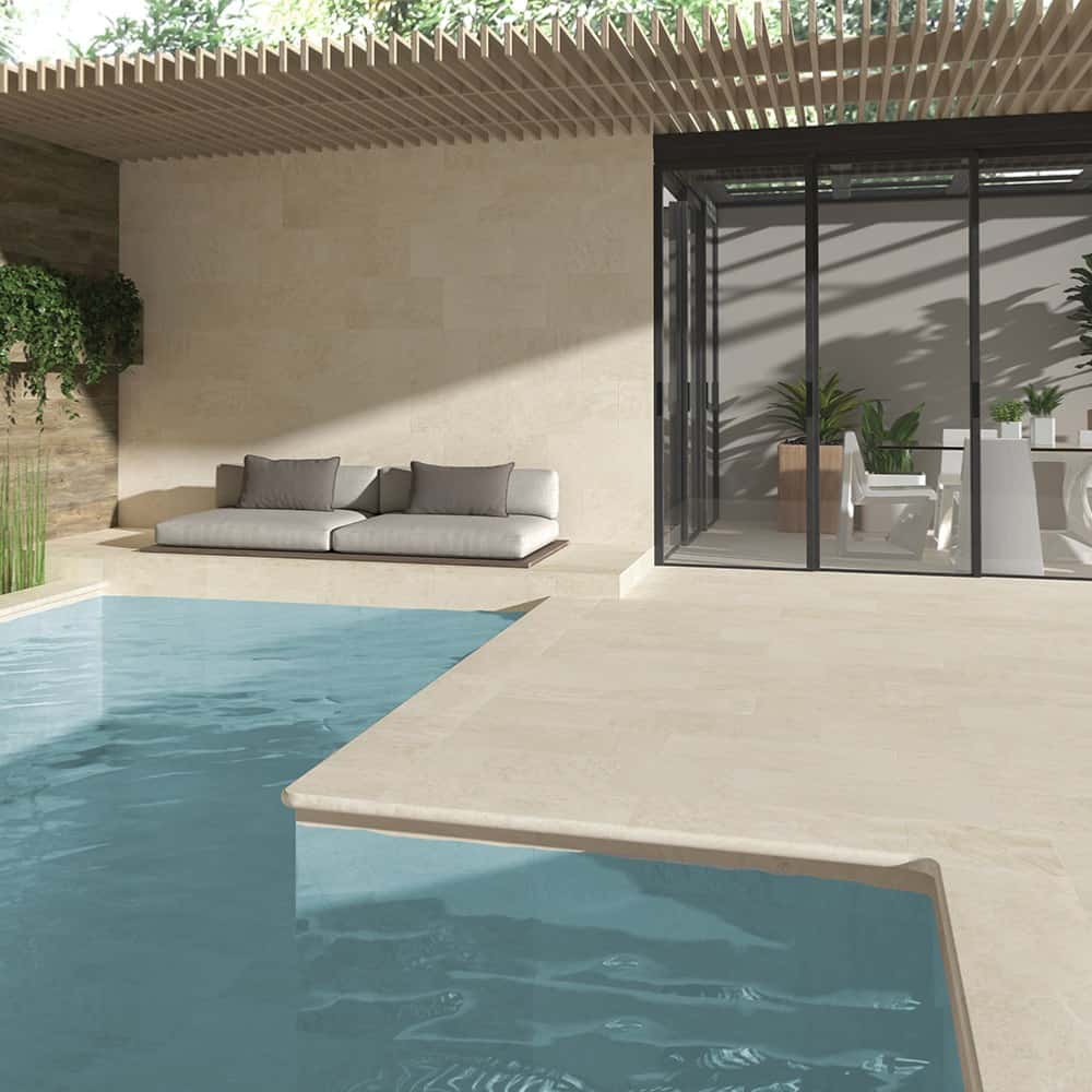 carrelage piscine beige antiderapant 33x66 pure oxford ape z