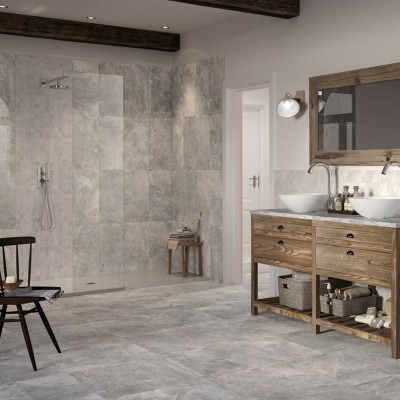 rondine ardesie grey 30x60 carrelage sol mur salle de bain effet pierre gris