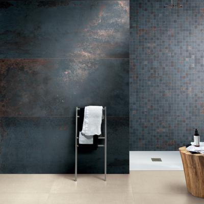 serenissima costruire metallo nero 30x30 mosaique salle de bain credence cui