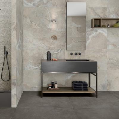 Carrelage salle de bain effet marbre beige 30x60 Sand Naturel, Cross APE
