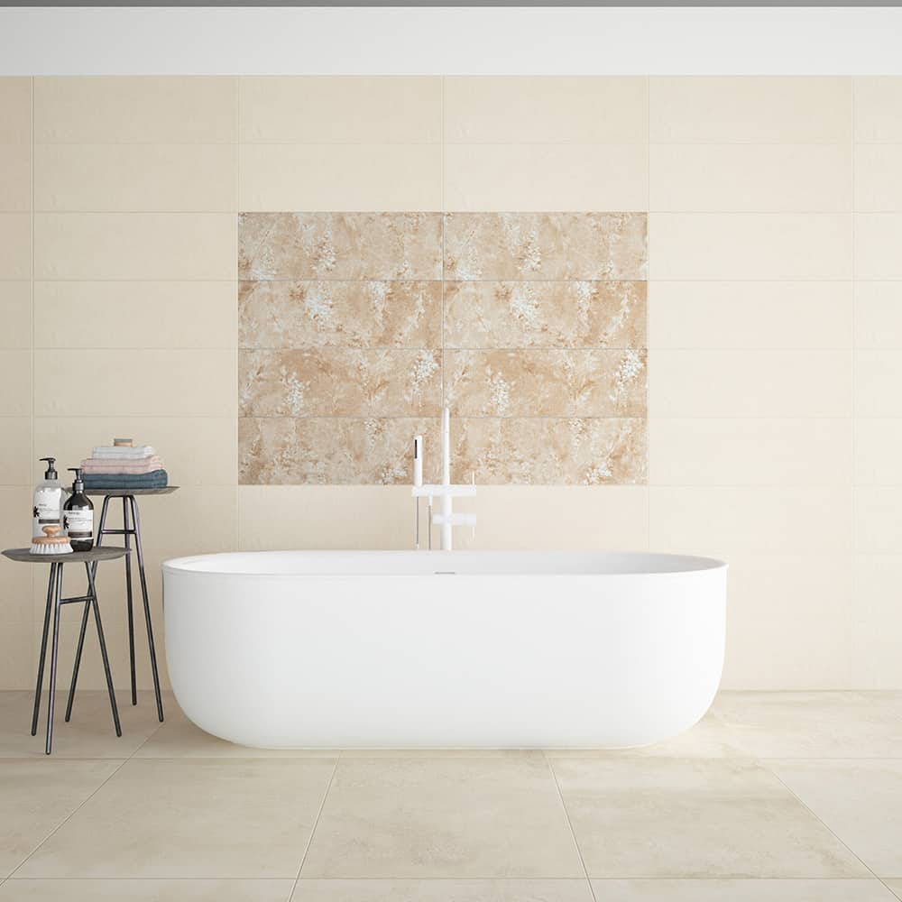 Bordure Mosaïque Galets Beige - WBBor-SK1202 - Salle De Bain, Cuisine - Mosaik-Netzwerk
