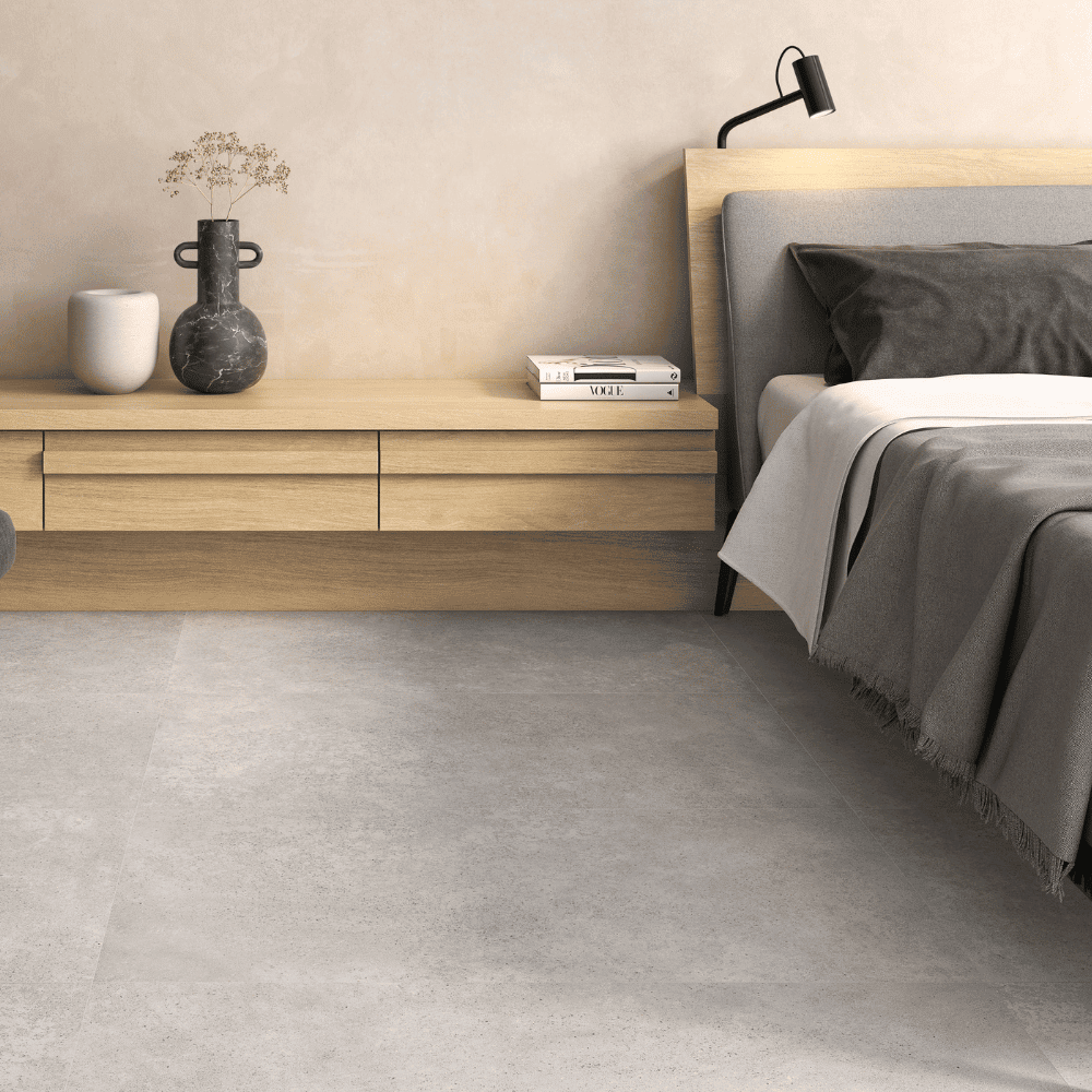 carrelage interieur exterieur beton argenta concrete solid 60x60 gris clair grey 1