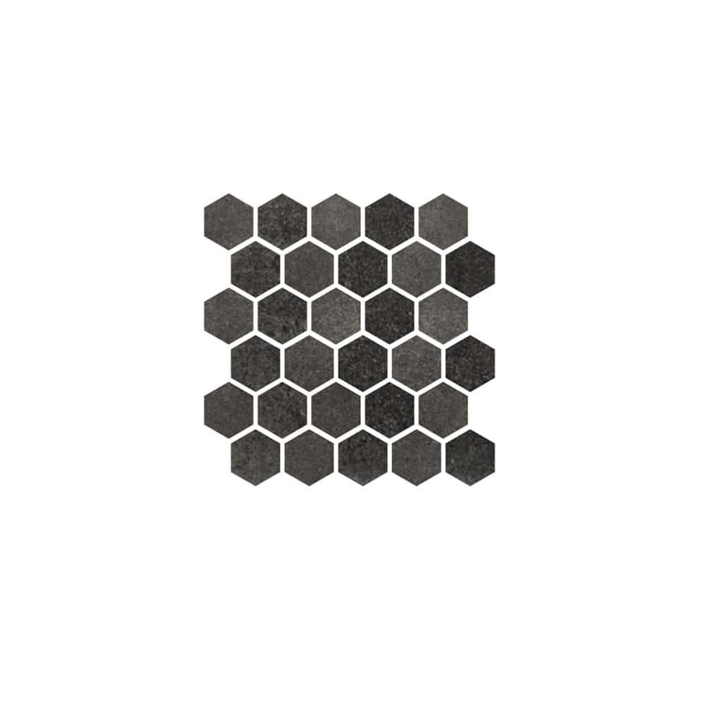 cir materia prima 27x27 black storm mosaique hexagonale z 1