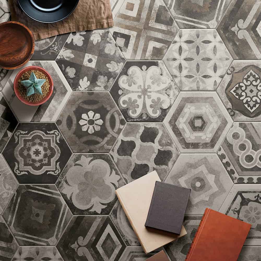 miami cir miami mix 24x27 carreau de ciment hexagonal hexagone sol mur carrelage interieur exterieur