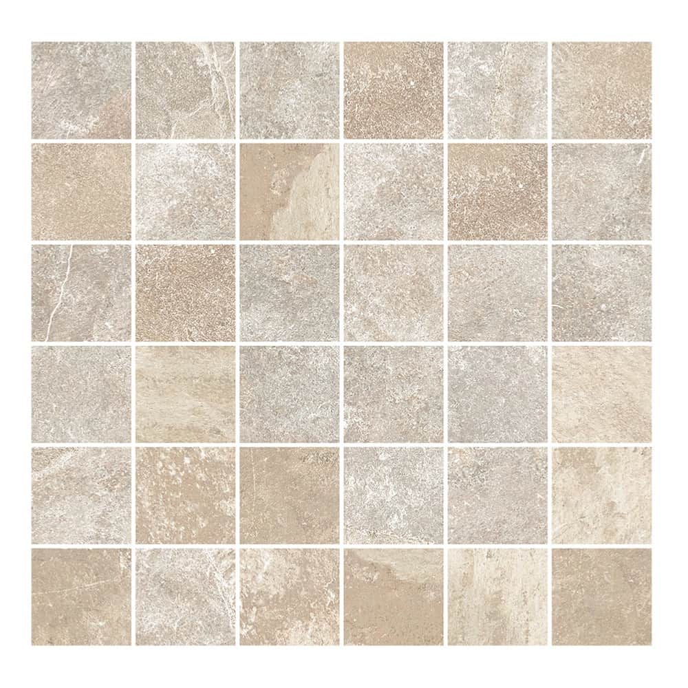 rondine ardesie beige 30x30 mosaique effet pierre z 1