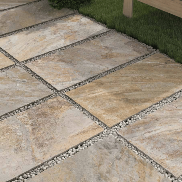 Carrelage Exterieur effet Pierre 30 x 60 cm Antiderapant Aredesia mix Stone du monde Pastorelli 3
