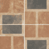 Carrelage effet Carreaux de ciment décor géométrique ocre 11,5 x 11,5 cm Mat Claudia Terra Nanda Tiles