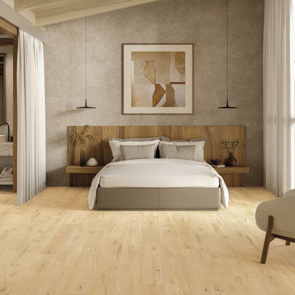 Carrelage Intérieur imitation parquet Beige 19,5 x 120 cm Mat Crema Legno HDC
