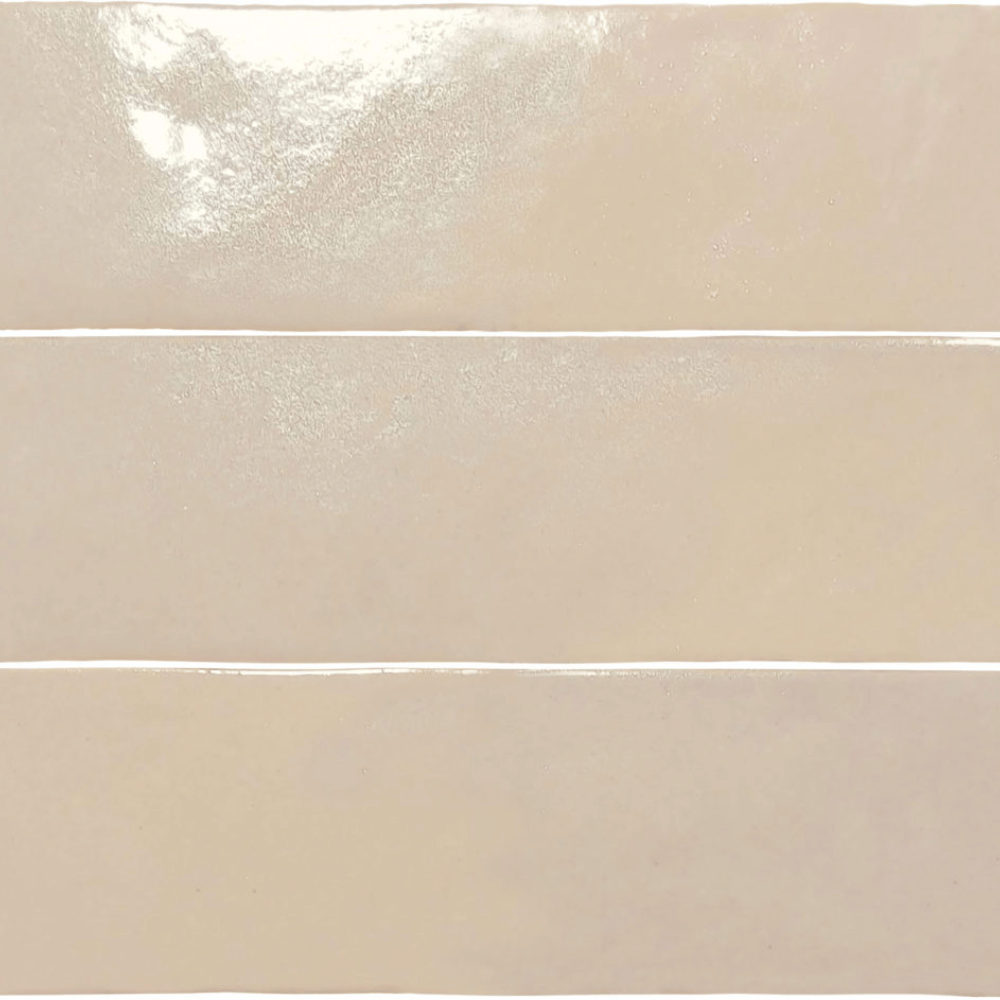 Carrelage Mural effet Zellige Beige 6,2 × 20,2 cm Poli brillant Tantan Beige Marrakesh Nanda Tiles