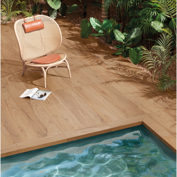 Carrelage Extérieur imitation Bois et parquet 30 x 120 Antidérapant Ambra Briccole Cercom (2)