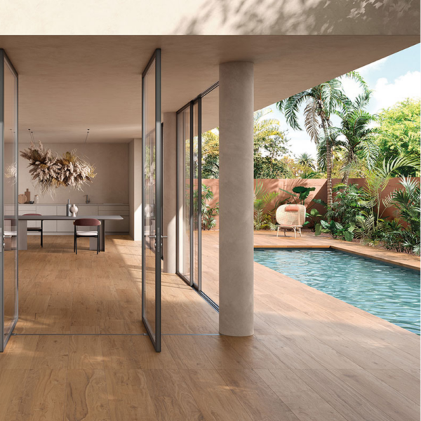Carrelage Extérieur imitation Bois et parquet 30 x 120 Antidérapant Ambra Briccole Cercom