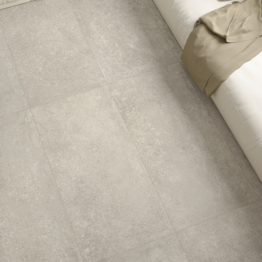 Carrelage Intérieur effet Pierre Beige 60 x 120 cm cm Mat Taupe Lancelot HDC (2)
