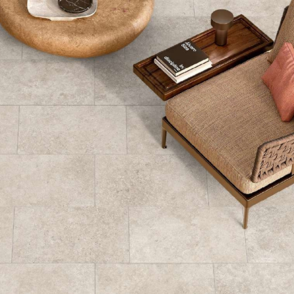 Carrelage Extérieur imitation Travertin Beige 60 x 120 cm Antidérapant Sand Crosscut Mykonos