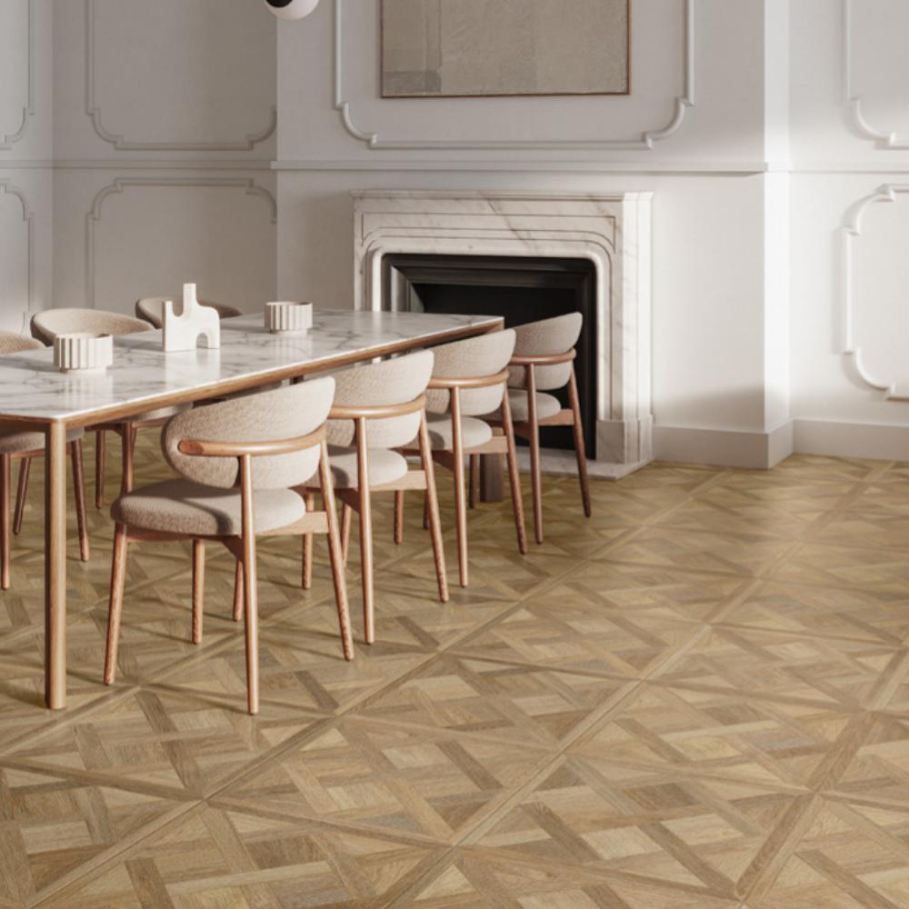 Carrelage Intérieur imitation Bois et parquet Marron 60 x 60 cm Mat Walnut Versailles Argenta (2)