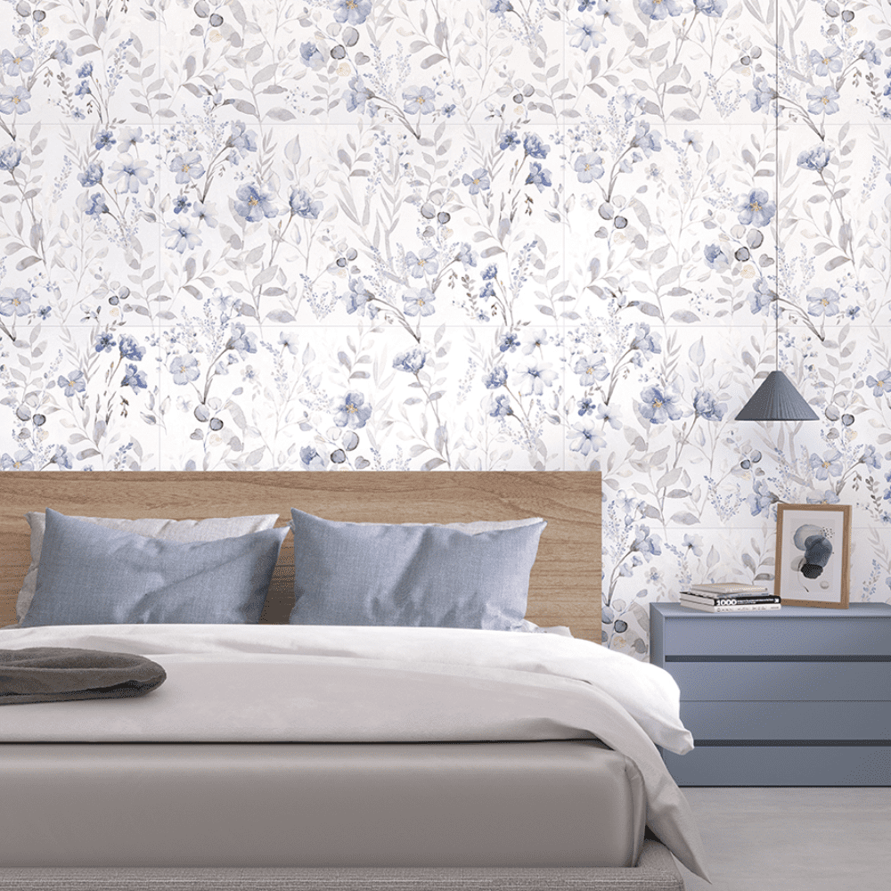 Carrelage Intérieur imitation Décor Bleu 60 x 120 cm Mat Sakura Fantasy HDC (3)