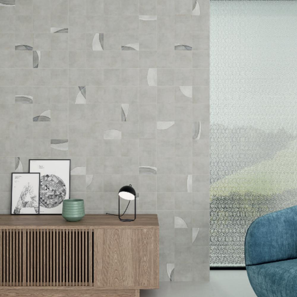 Pottery Square Grey Cosmic Square Grey