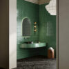 Piastrelle bagno Ceramica Fioranese Petite Nero 66x203 Brick Verde 64x20 1